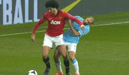 Fellaini thoán án phạt dù chơi cùi chỏ vào mặt Zabaleta